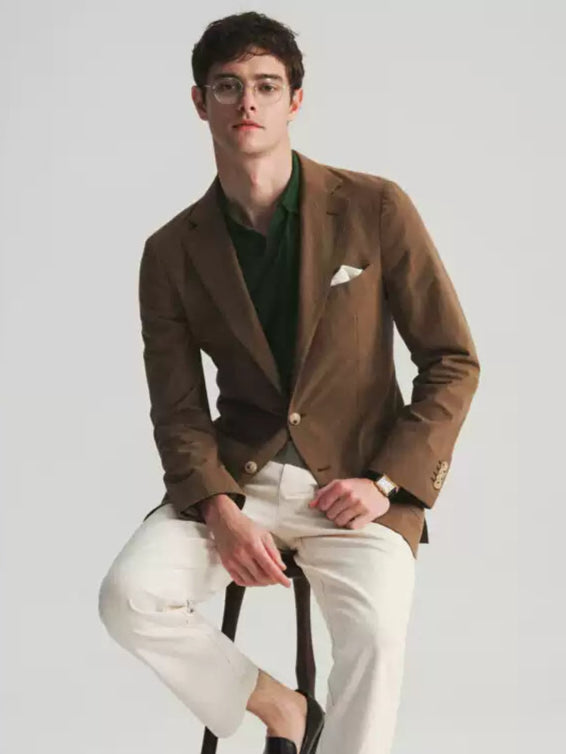 Seer Suit Jacket - Mocha Brown