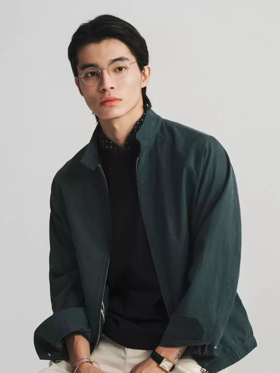 Harrington G9 Twill Jacket - Dark Green