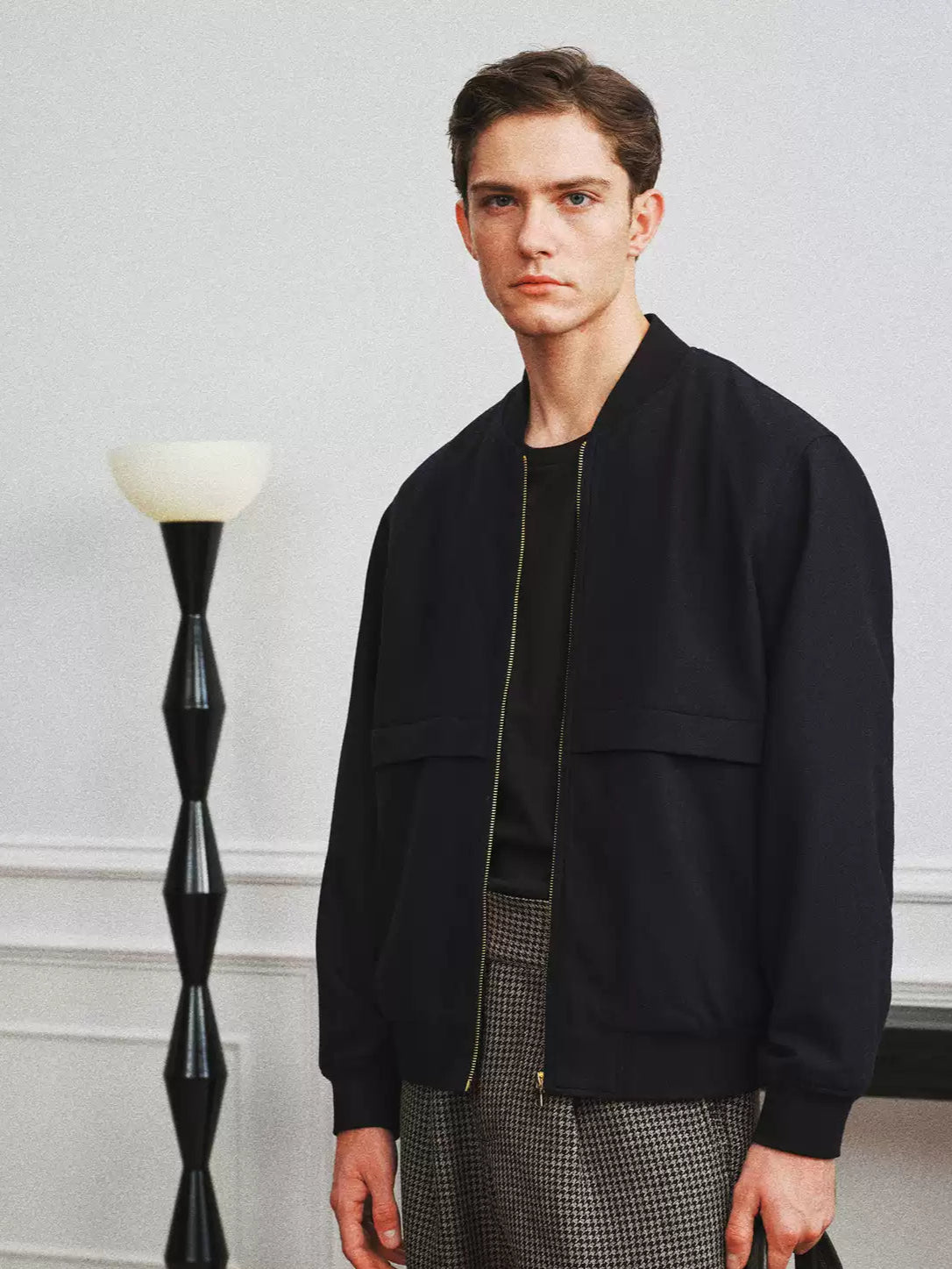 Wool Baseball Collar Jacket