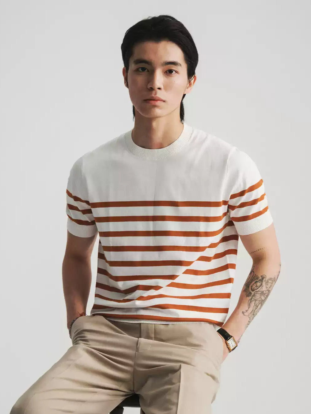 Mulberry Silk Blended Sailor Shirt