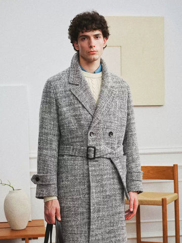 Alpaca Wool Double-Breasted Coat