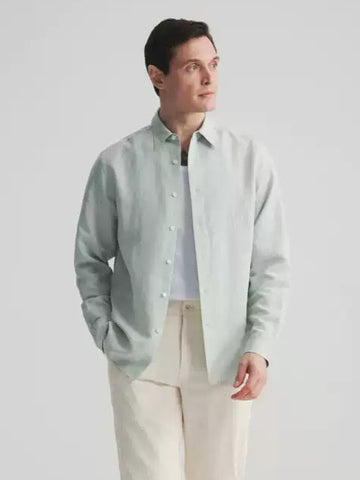 Tencel Long Sleeve Shirt - Dusty Mint