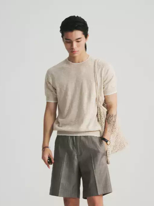 Color Block Raglan T-Shirt - Sand Dusk
