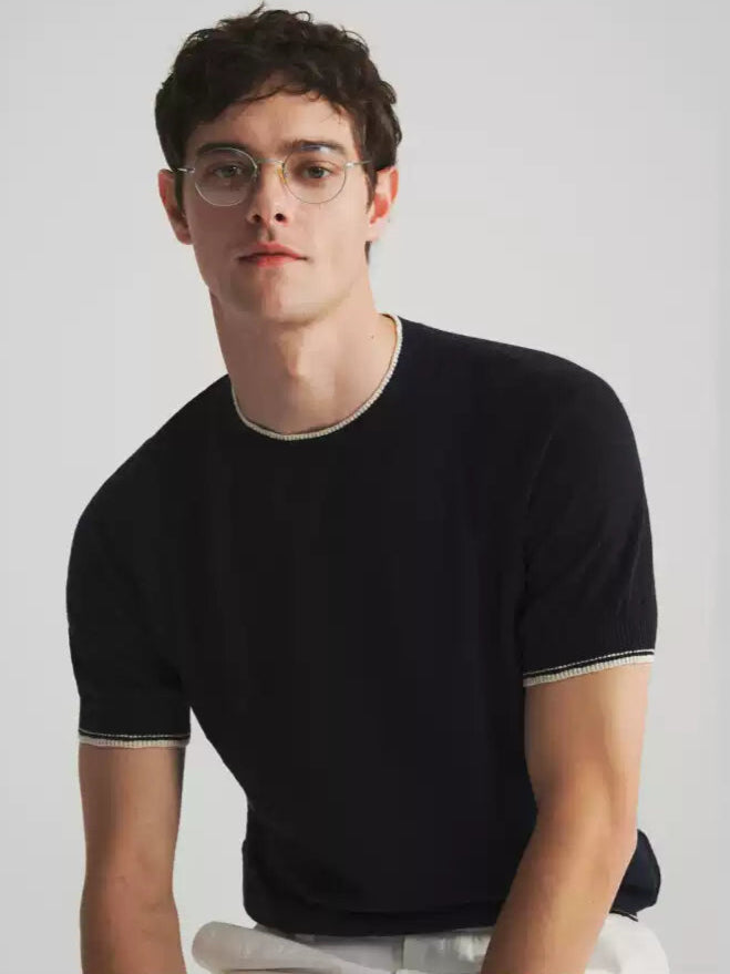 Contrast Raglan Sleeve T-Shirt - Dark Ember